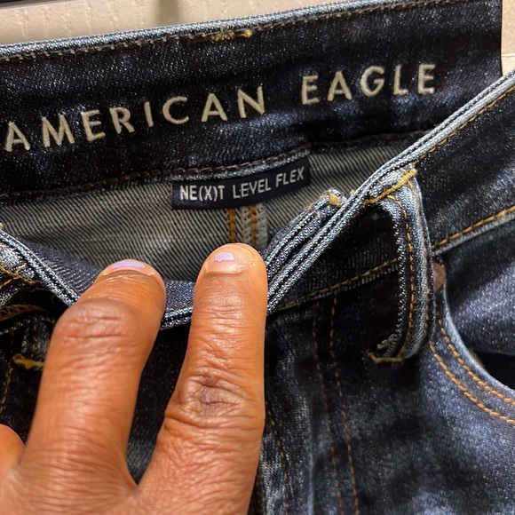 NWT American Eagle Athletic Next Level Airflex Dark Wash jeans. - Picture 6 of 16